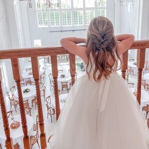 Soft White Flower Girl Dress